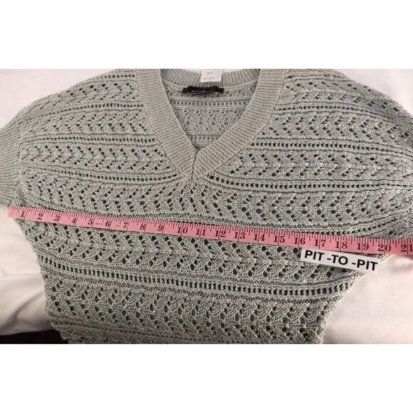 White House Black Market Open‎ Knit V-Neck Sweater Size XS - Picture 5 of 9